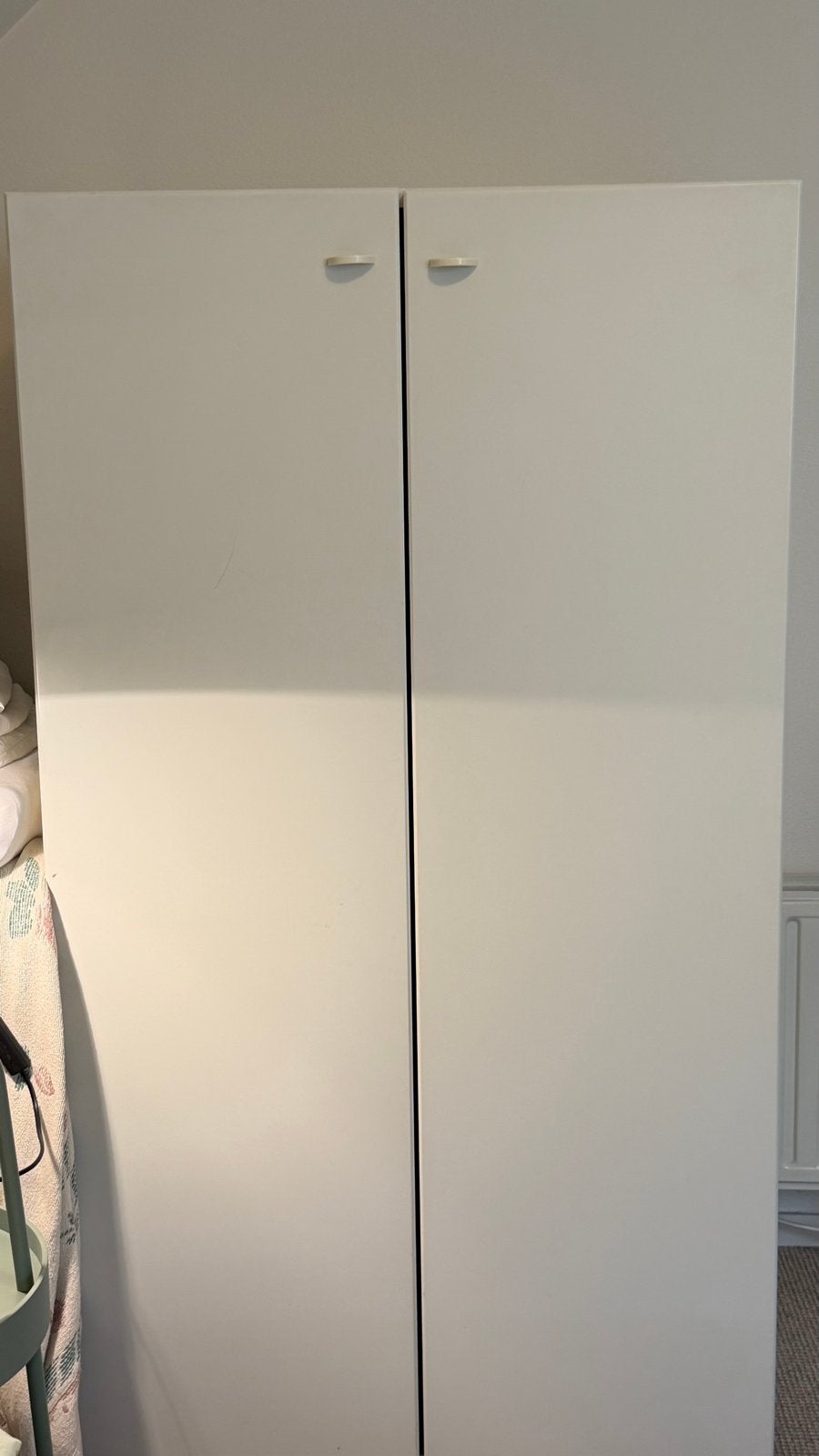 Interlübke witte hangkast met twee legkasten 150cmhoog, Ophalen, Overige materialen, Gebruikt, 50 tot 100 cm