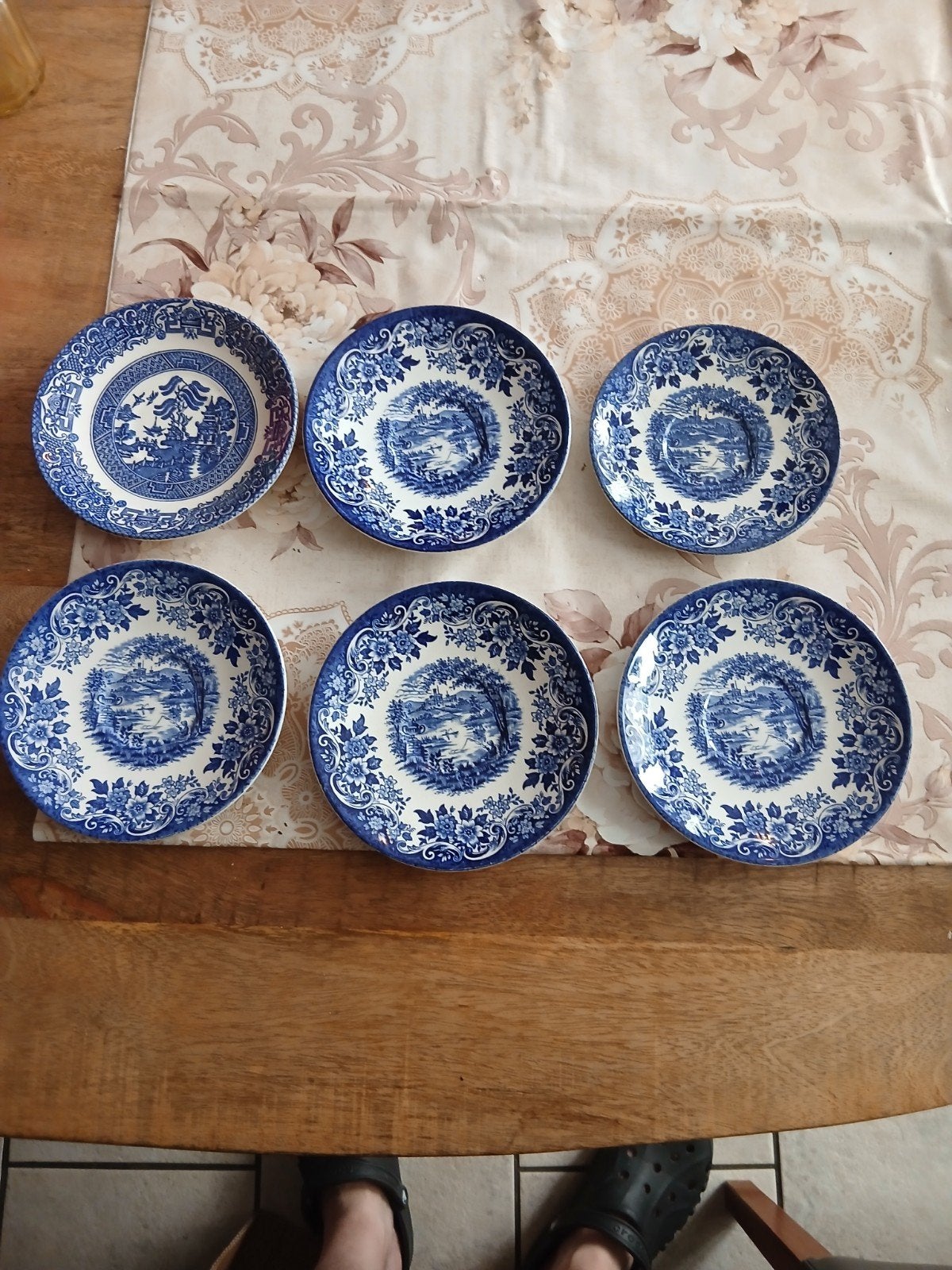 Vintage Broadhurst Ironstone 'English Scene' servies, Antiek en Kunst, Ophalen