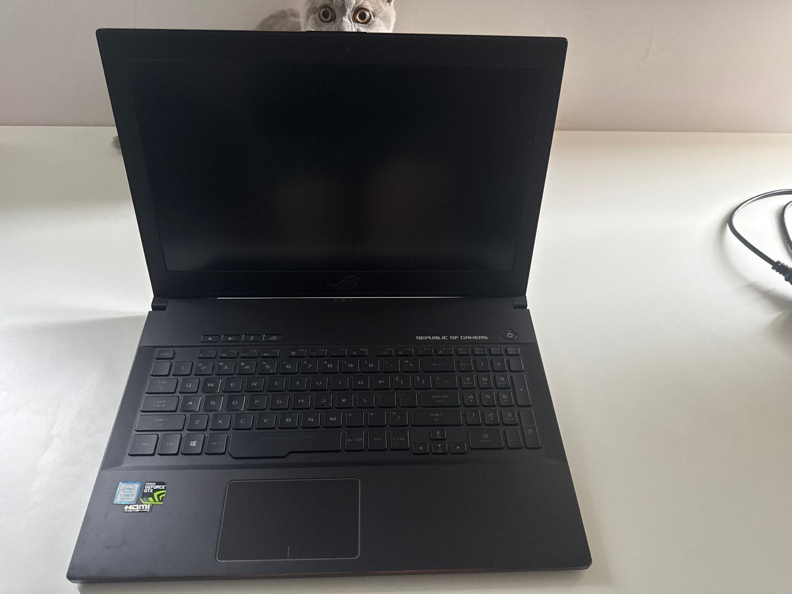 ASUS ROG Zephyrus M GM501GS - Batterij defect, Computers en Software, Ophalen, Gaming, Niet werkend, 3 tot 4 Ghz