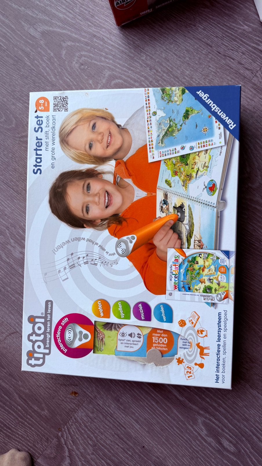 Ravensburger Tiptoi Starterset met interactievestift+ 2 boek, Ophalen of Verzenden, Zo goed als nieuw