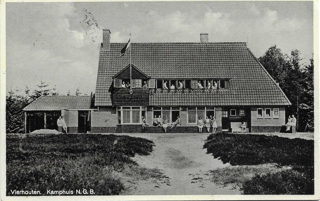 Vierhouten, Kamphouten N.G.B., Verzenden, 1920 tot 1940, Gelopen, Gelderland