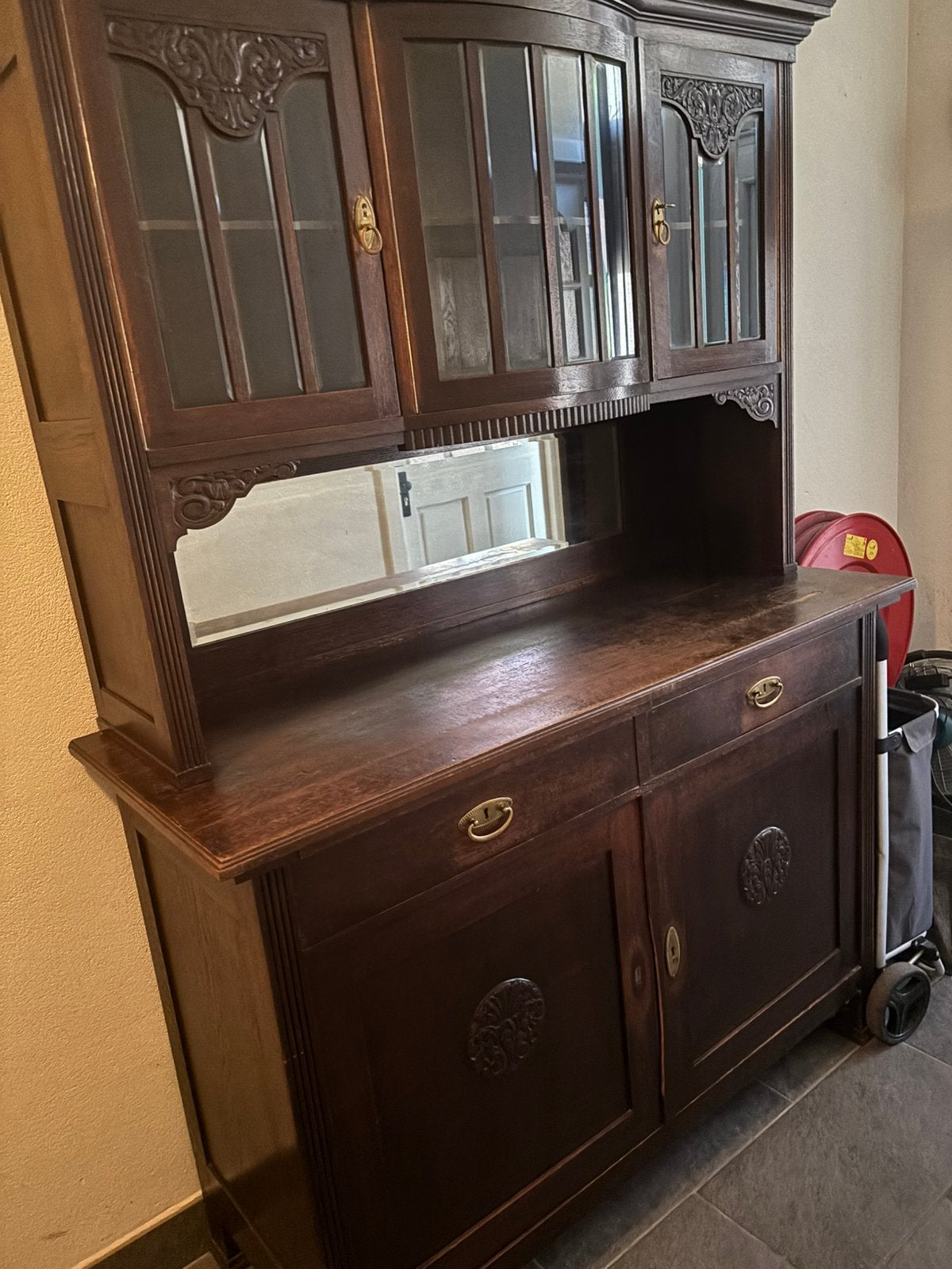 TEAB Kast (servies of buffet), Huis en Inrichting, Kasten | Buffetkasten, Ophalen, Zo goed als nieuw, 25 tot 50 cm, 200 cm of meer
