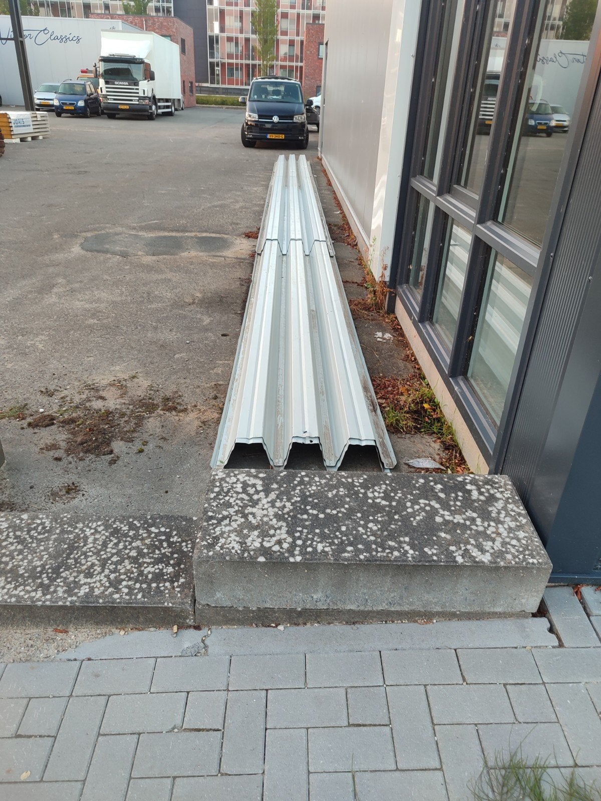 Dakplaten zelfdragend  - 2x13m, 2x5m, 0.75m breed, wit onder, Ophalen, Overige kleuren, Overige typen, Nieuw