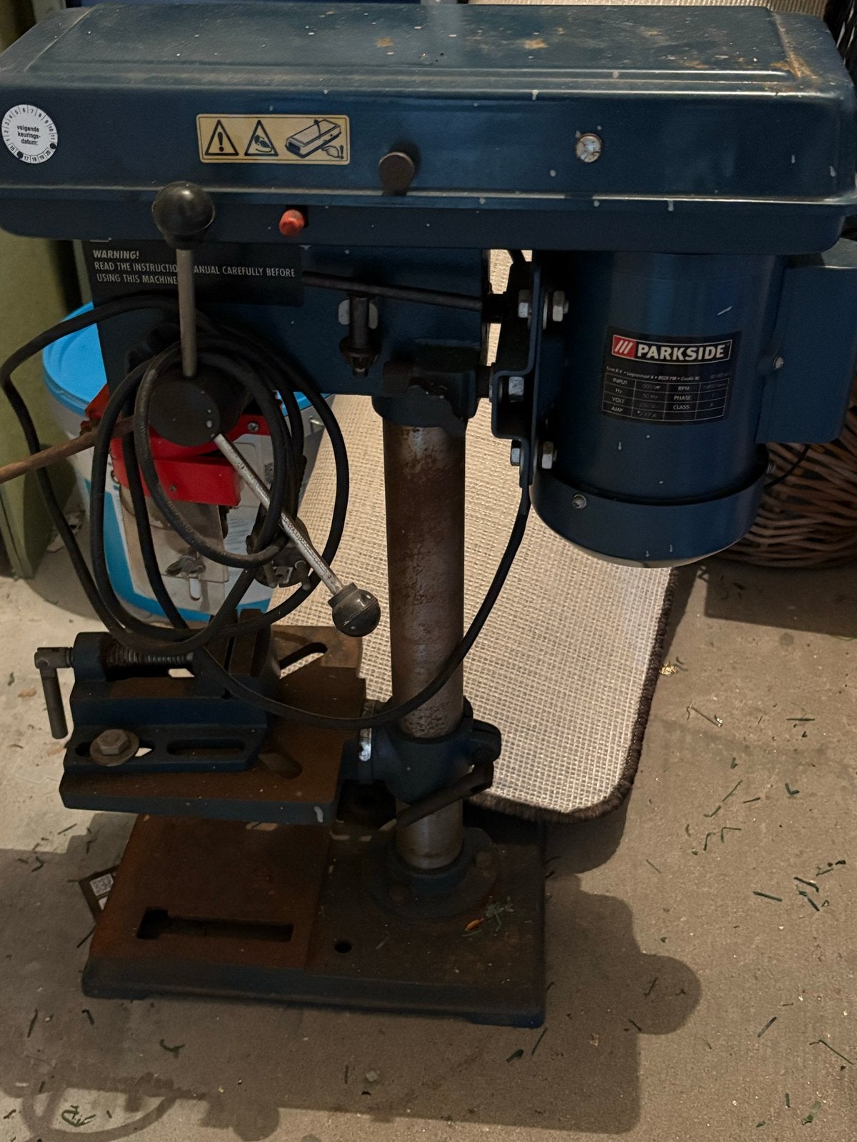 Parkside Kolomboormachine 500W - Gebruikt, Ophalen, Gebruikt, 400 tot 600 watt, Kolomboormachine