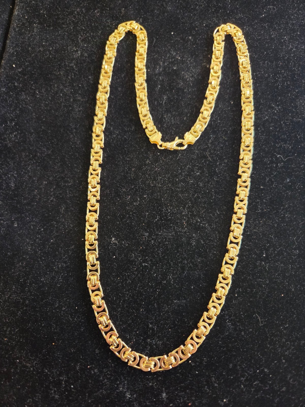 14 k gouden platte koningsketting 31,2 gram 60 cm, Ophalen of Verzenden, Nieuw, Goud, Goud