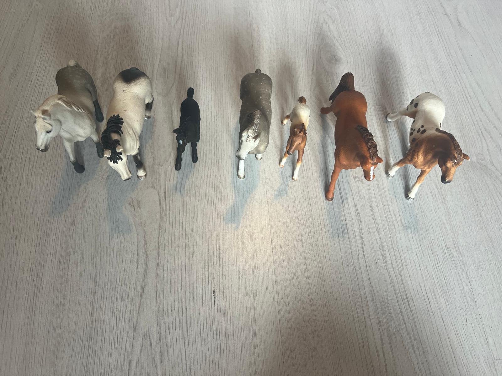Sleich paardjes 7 stuks, Overige merken, Overige materialen, Ophalen of Verzenden, Zo goed als nieuw