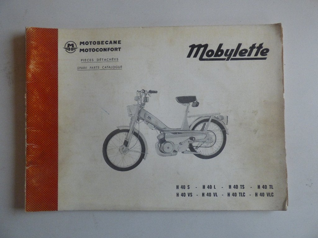 MOTOBECANE MOTOCONFORT TYPE H 40 ONDERDELENLIJST, Ophalen of Verzenden, Gebruikt