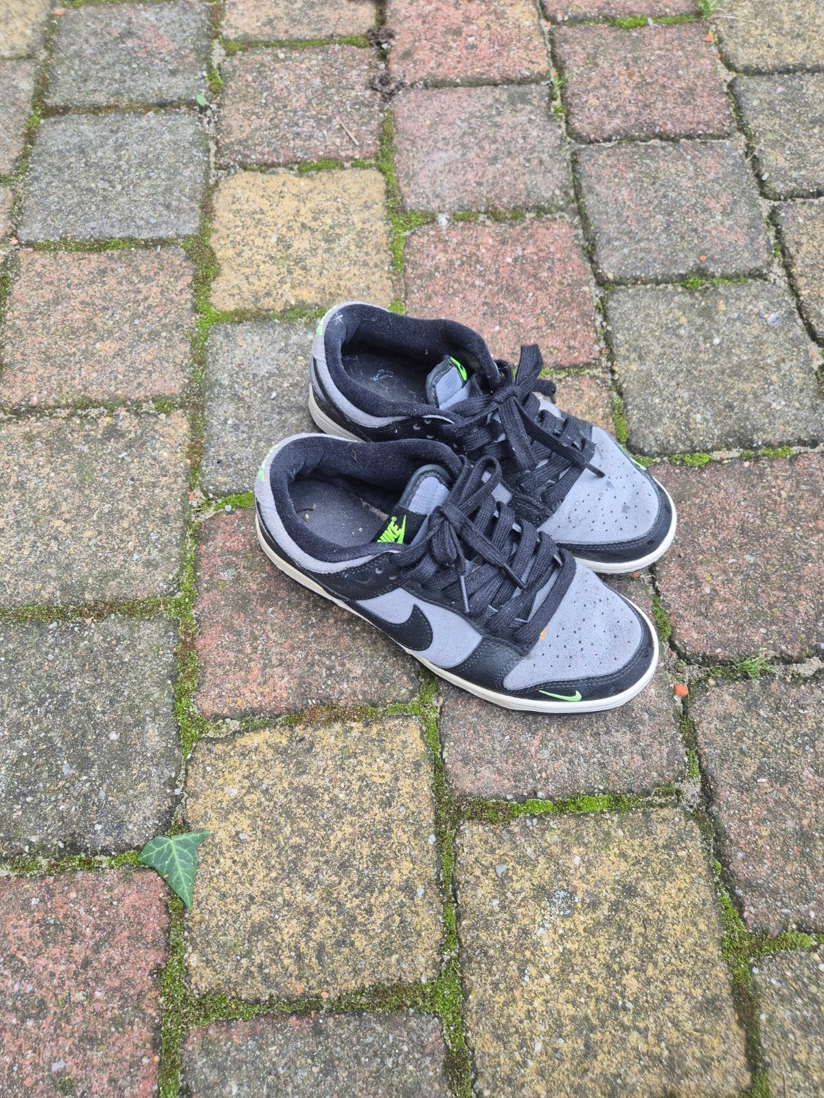 Nike Dunk Low Sneakers - Grijs/Zwart, Ophalen, Nike, Sneakers of Gympen, Grijs