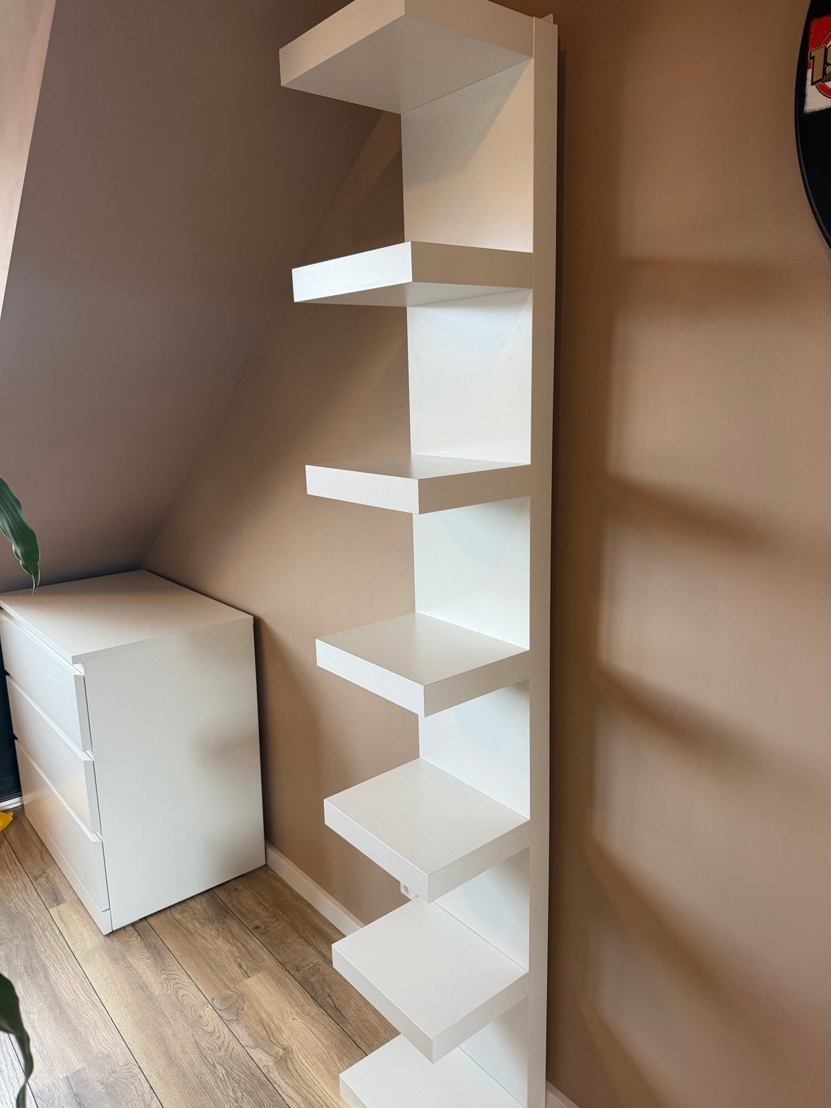 IKEA LACK Wandrek, wit, 30x190 cm, Ophalen, Zo goed als nieuw