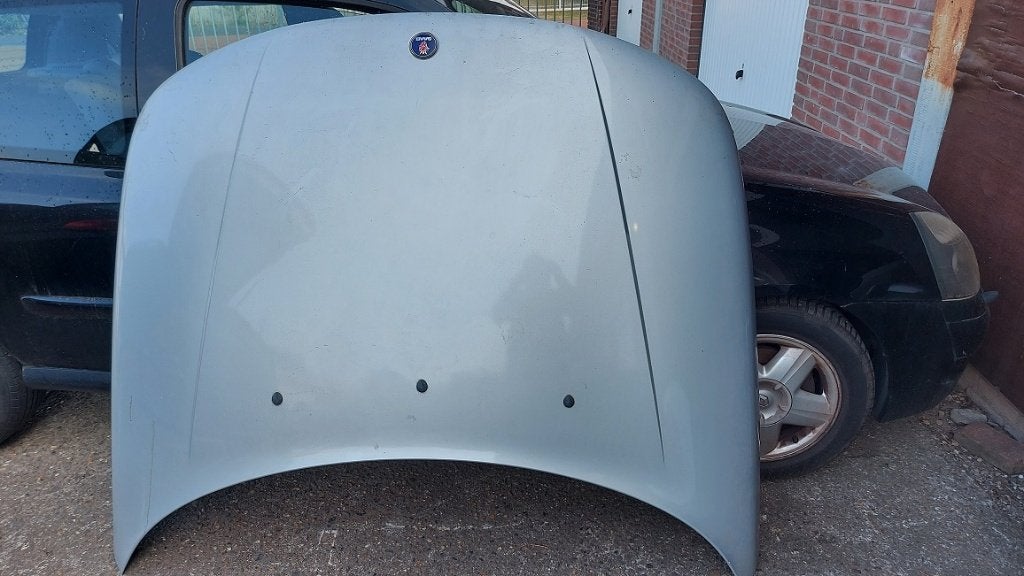 Grijze motorkap Saab 95 uit 2003, Ophalen of Verzenden