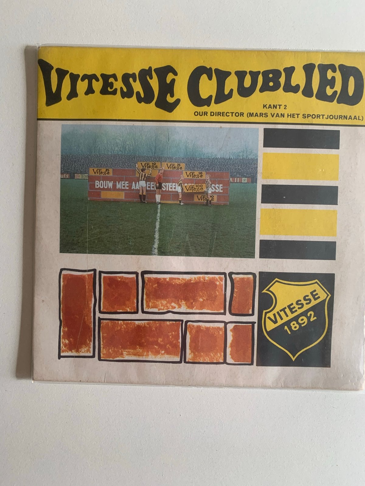 Vitesse Clublied - Bouw mee aan een Steengoed Vitesse EP, Cd's en Dvd's, Gebruikt, Overige genres, 7 inch, Ophalen of Verzenden