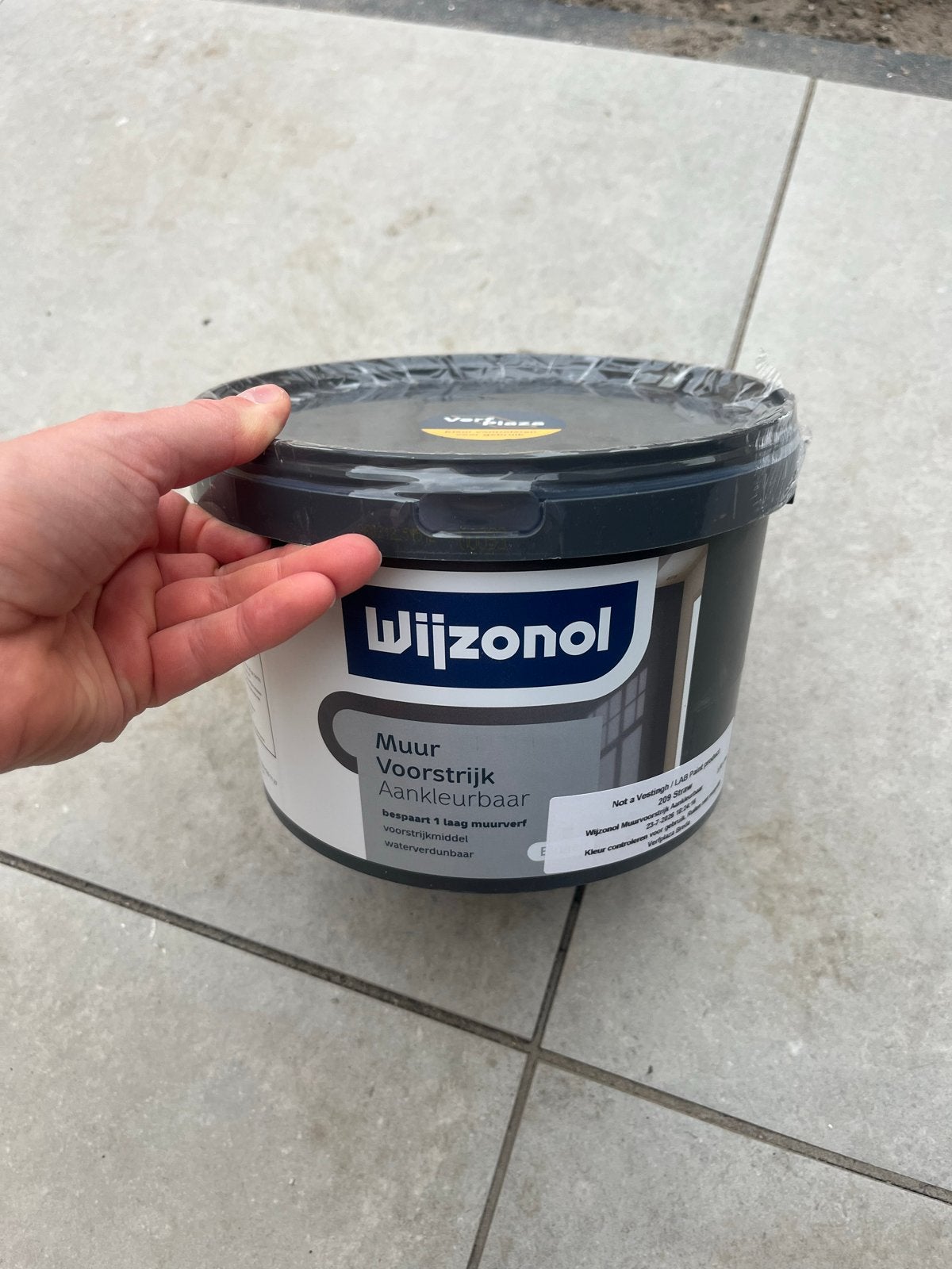 Wijzonol Muurvoorstrijk - 2.50 Liter - LAB Paint Straw, Overige kleuren, Nieuw, Ophalen of Verzenden, Verf