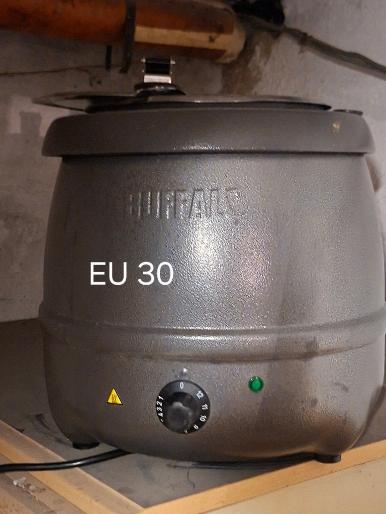 El soeppan, Ophalen, Gebruikt, Pot, Bus of Blik, Antiaanbaklaag