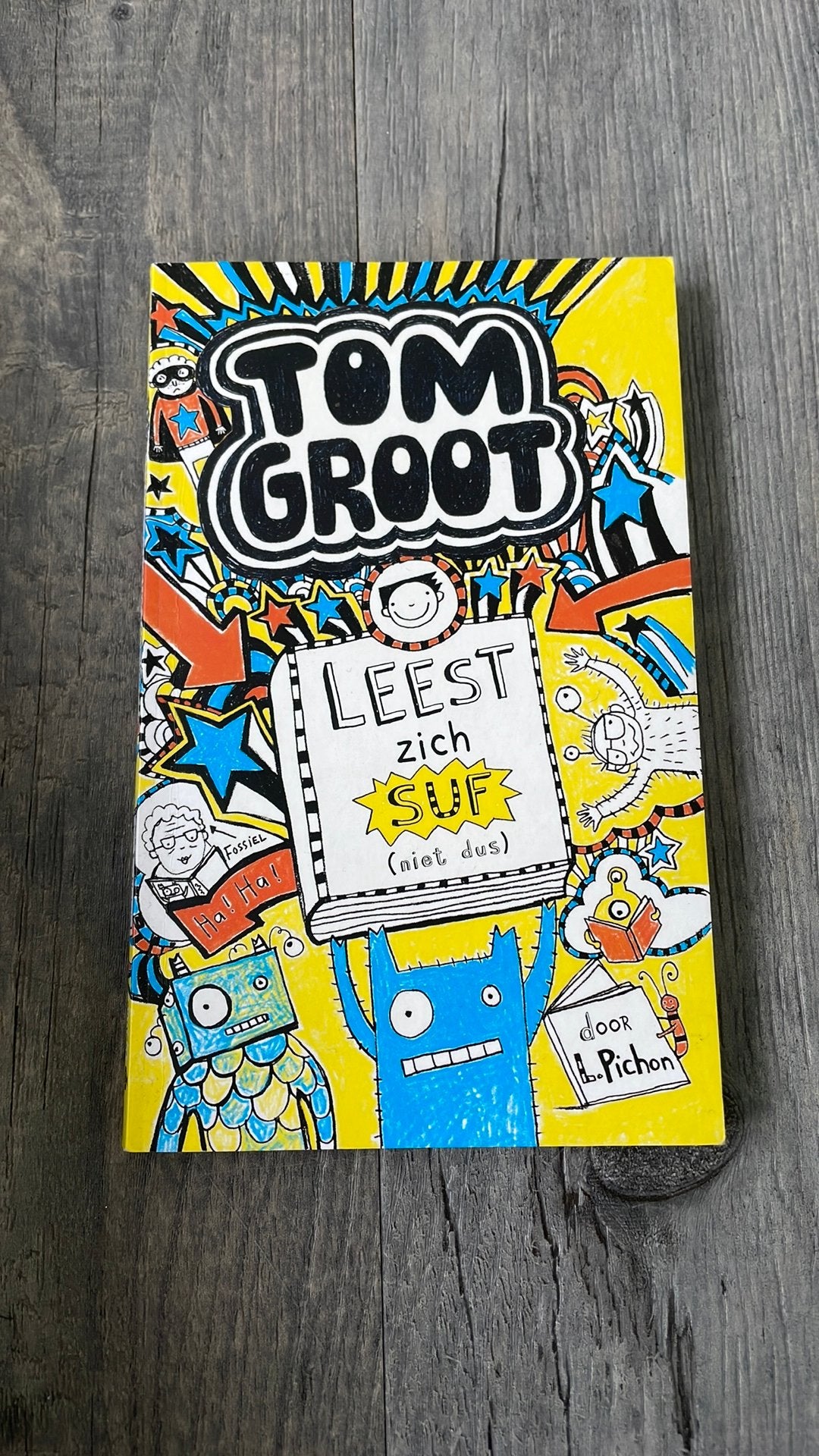Liz Pichon - Tom Groot leest zich suf, Ophalen of Verzenden, Zo goed als nieuw, Liz Pichon