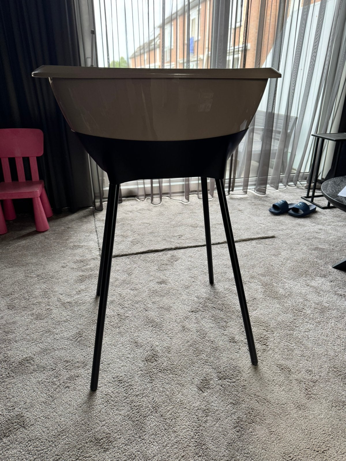 Baby badje, beige, Kinderen en Baby's, Badjes en Verzorging, Ophalen, Zo goed als nieuw, Badje, Standaard