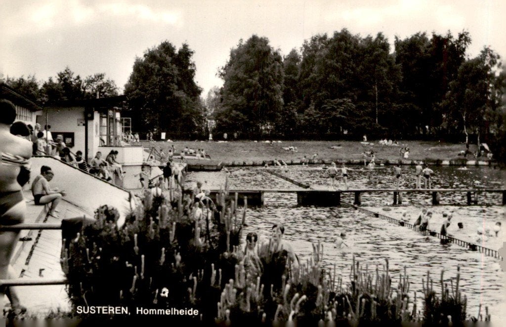 Susteren Zwembad Hommelheide # 104, Verzenden, 1940 tot 1960, Ongelopen, Limburg