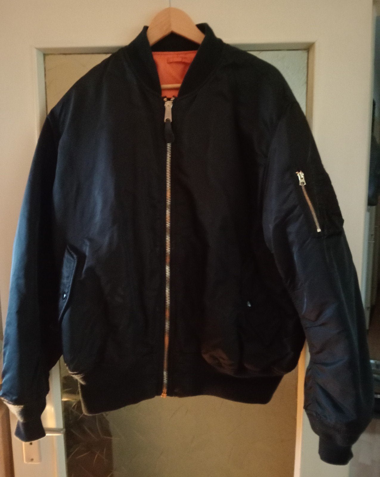 Orginele pilotenjack *zo goed als nieuw", Ophalen, Alpha Industries, Zwart, Overige maten