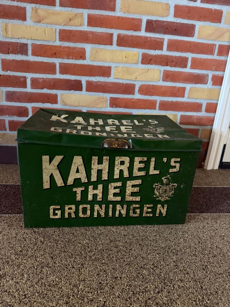 Kahrel’s thee Groningen blik, Verzamelen, Blikken, Ophalen of Verzenden, Zo goed als nieuw