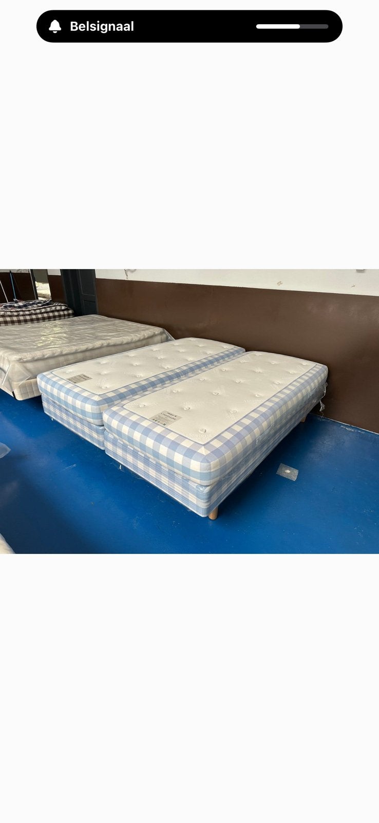 Hastens Boxspring vlak 180x210 cm – Enorme Korting, Ophalen, 200 cm of meer, Overige typen, Zo goed als nieuw