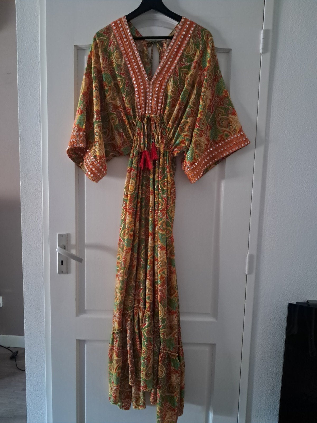 mooie zomer ibiza jurk onze size, Verzenden, Maat 46/48 (XL) of groter, Oranje, Luisa