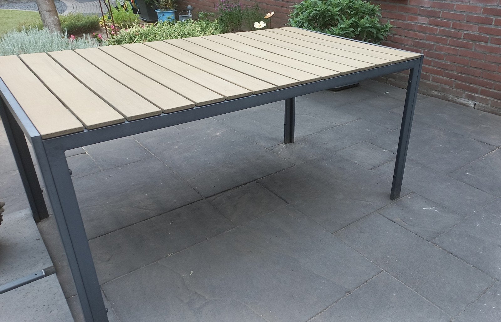 Intratuin tuintafel 90x150 cm, Ophalen, Gebruikt, Rechthoekig, Metaal