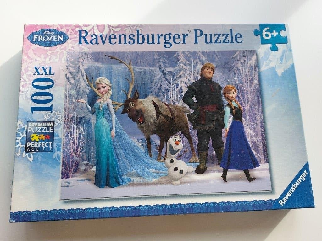 Frozen puzzel, Ophalen of Verzenden, Meer dan 50 stukjes, Zo goed als nieuw, 6 jaar of ouder