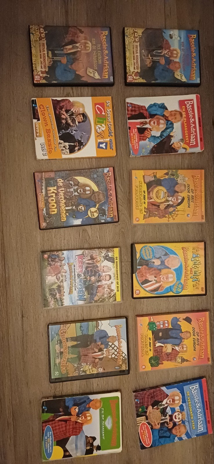 Grote collectie Bassie & Adriaan DVD's, Gebruikt, Verzamelbox, Alle leeftijden, Remastered