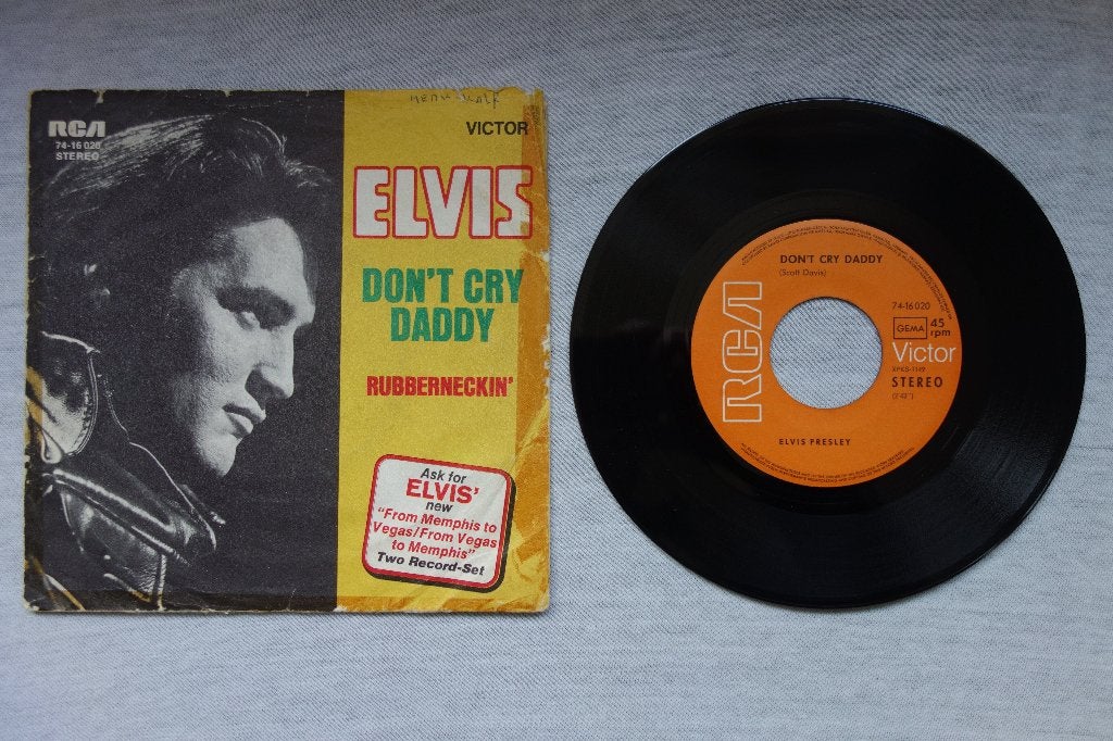 Single Elvis Presley, Don’t cry daddy, Cd's en Dvd's, Vinyl Singles, Ophalen of Verzenden, Gebruikt, 7 inch, Pop