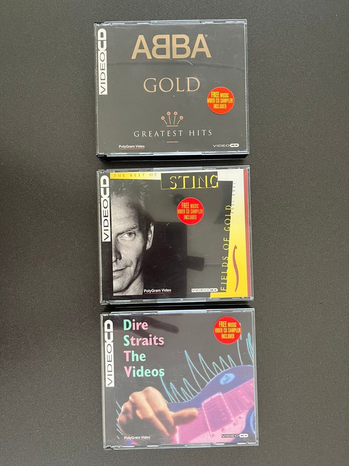 Unieke collectie Video CD’s van ABBA- Dire Straits -Sting, Ophalen, Zo goed als nieuw