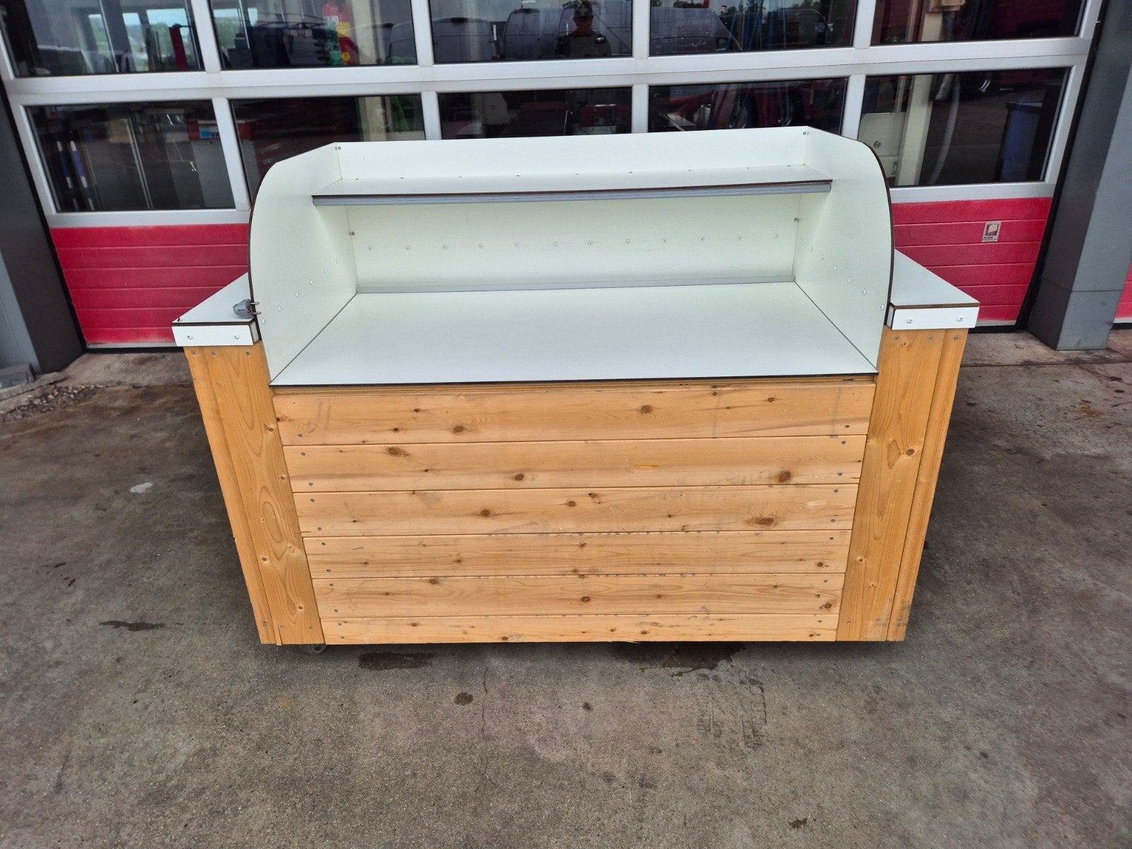 Koelvitrine met houten ombouw - Ideaal voor horeca, Ophalen, Gebruikt, Koelen en Vriezen