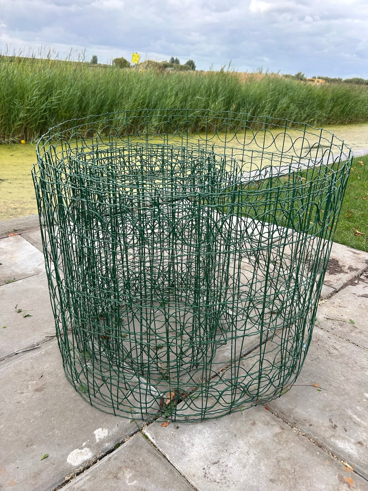 Ca. 10 meter groen gaas, Ophalen, Gebruikt, 10 tot 20 meter, Gaas