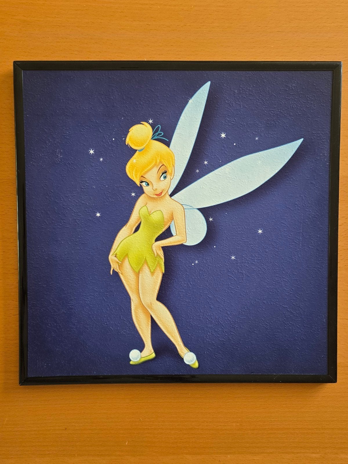 Tinkerbel in lijst, Ophalen of Verzenden, Wanddecoratie, Ingelijst, Disney