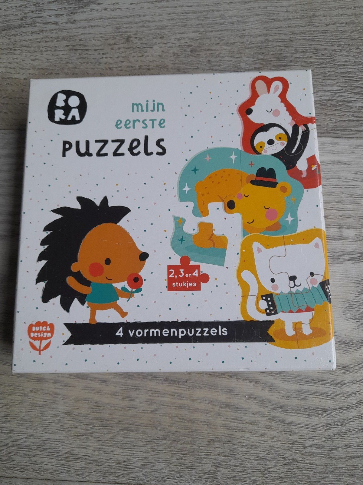 Mijn Eerste Puzzels - 4 Vormenpuzzels, Ophalen of Verzenden, Minder dan 10 stukjes, Zo goed als nieuw, 2 tot 4 jaar