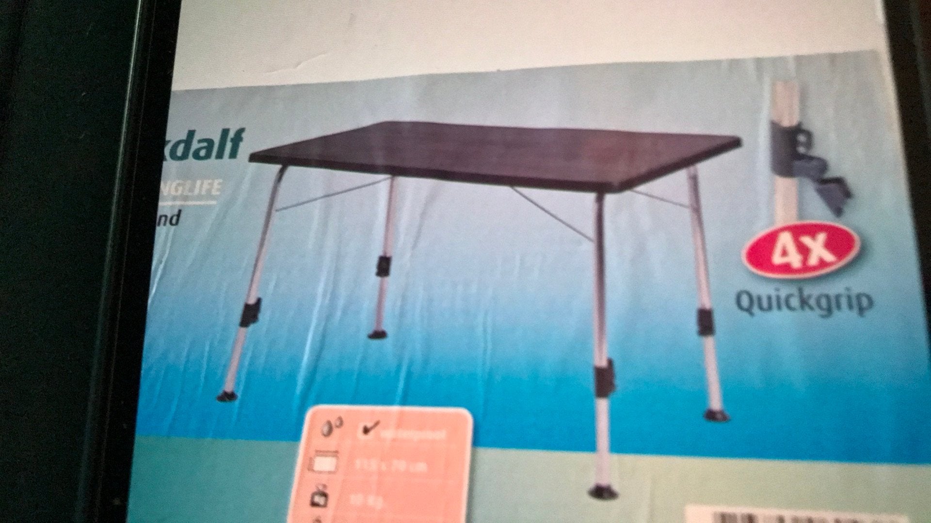 Dukdalf campingtafel, Ophalen, Zo goed als nieuw, Campingtafel