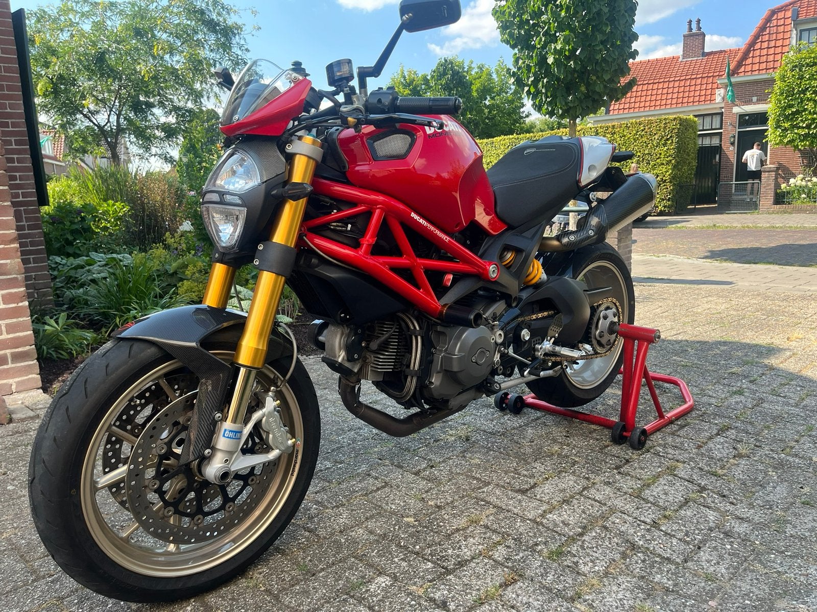 Ducati Monster 1100S | 20.798 km | 70 mm Termignoni | Carbon, Sportuitlaat, 2 cilinders, Occasion, Motorrijbewijs A