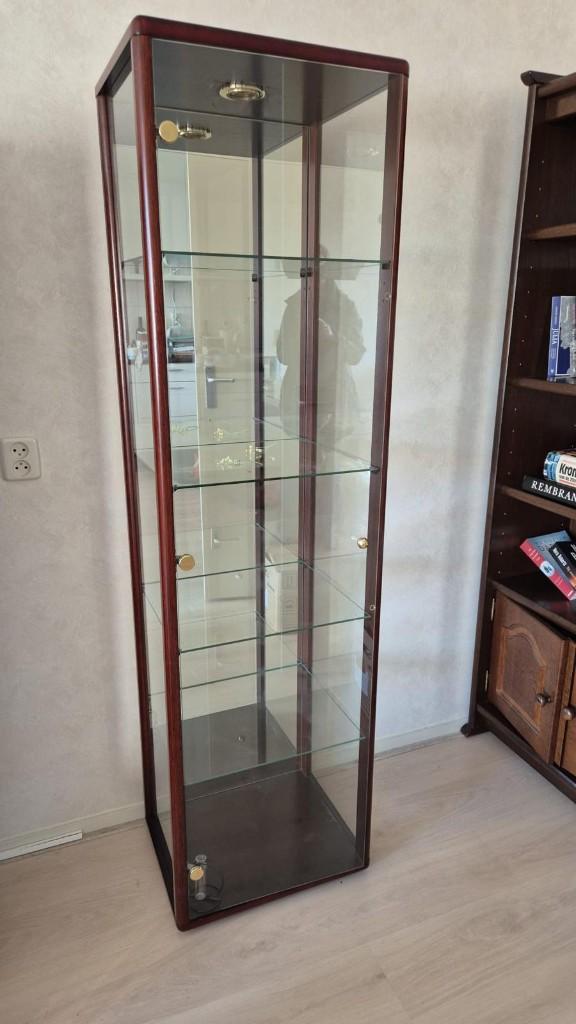 vitrine kast, Huis en Inrichting, Kasten | Vitrinekasten, Minder dan 50 cm, 150 tot 200 cm, 25 tot 50 cm, Ophalen