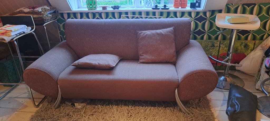 Leolux bank, taupe bruin, Huis en Inrichting, Banken | Bankstellen, Ophalen of Verzenden, 75 tot 100 cm