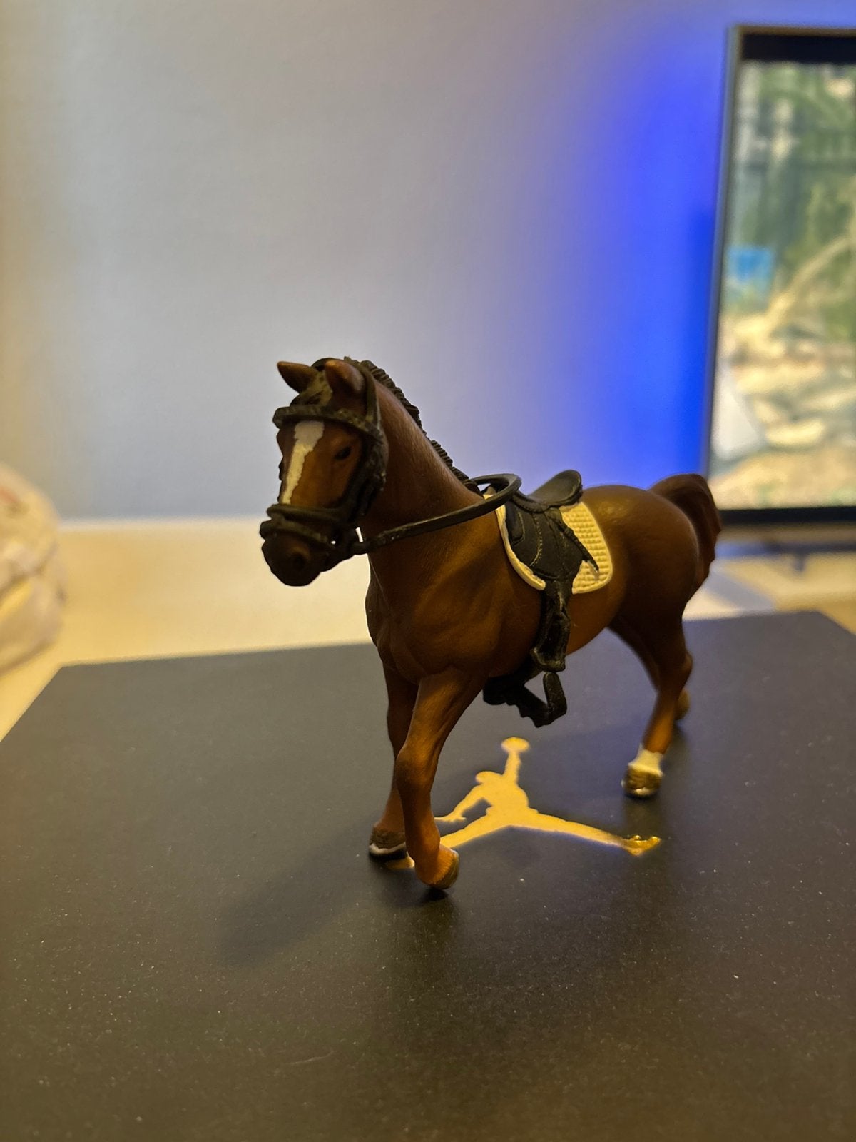 Schleich Hannoveraan hengst- goede staat, Ophalen of Verzenden, Zo goed als nieuw, Paard, Beeldje of Figuurtje