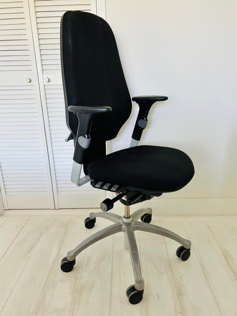 Ergonomische RH LOGIC 400 Bureaustoel 100% oké NIEUWSTAAT!, Huis en Inrichting, Bureaustoelen, Gaming bureaustoel, Zwart, Ophalen of Verzenden