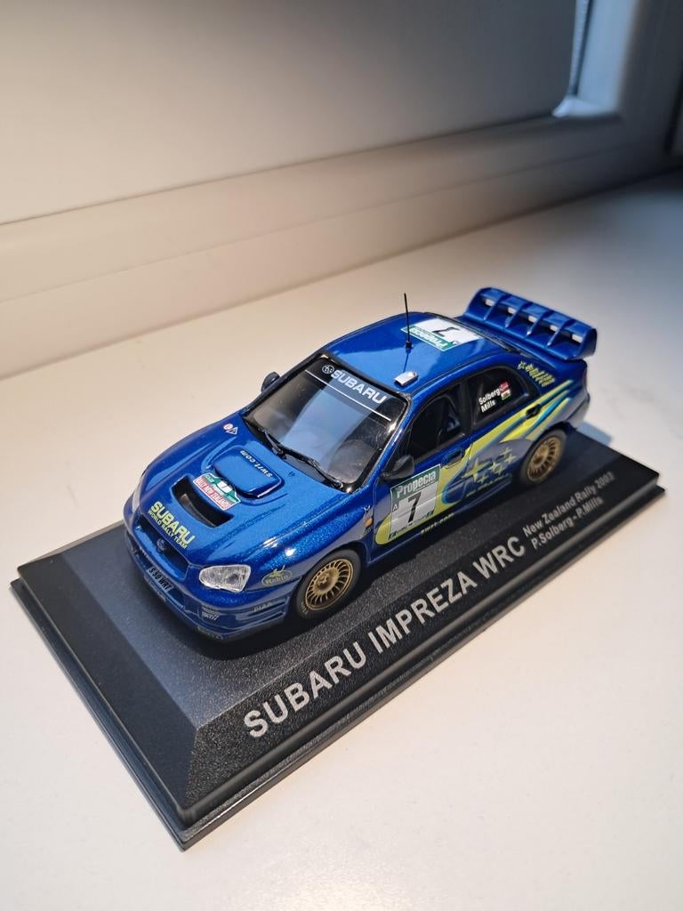 Subaru Impreza WRC 1:43 Rally Modelauto, Ophalen of Verzenden, Zo goed als nieuw, Auto, Overige merken