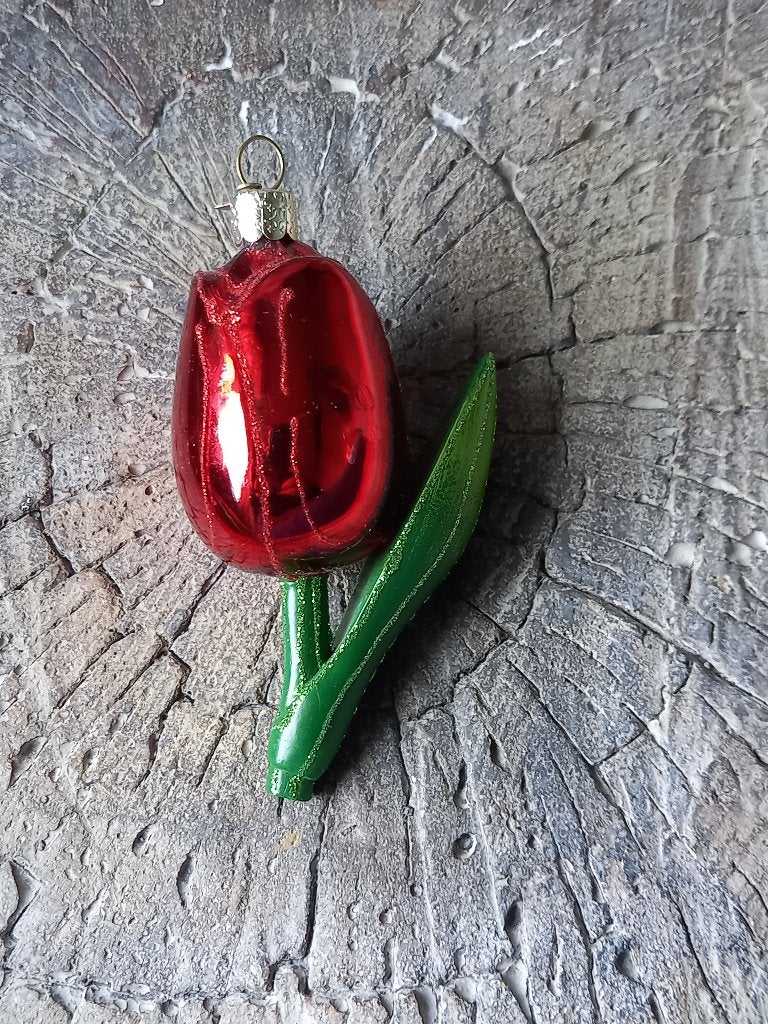 Kerstornament / Kerstbal Vondels Tulp, Diversen, -, -, Ophalen of Verzenden, Zo goed als nieuw
