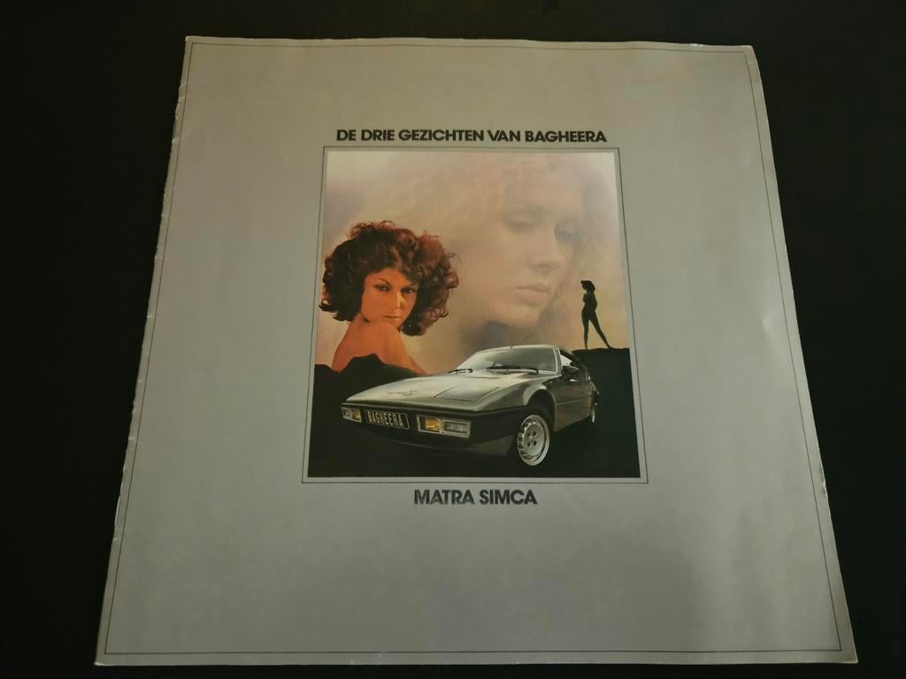 Brochure Matra Simca Bagheera 1976, Ophalen of Verzenden, Zo goed als nieuw, Overige merken