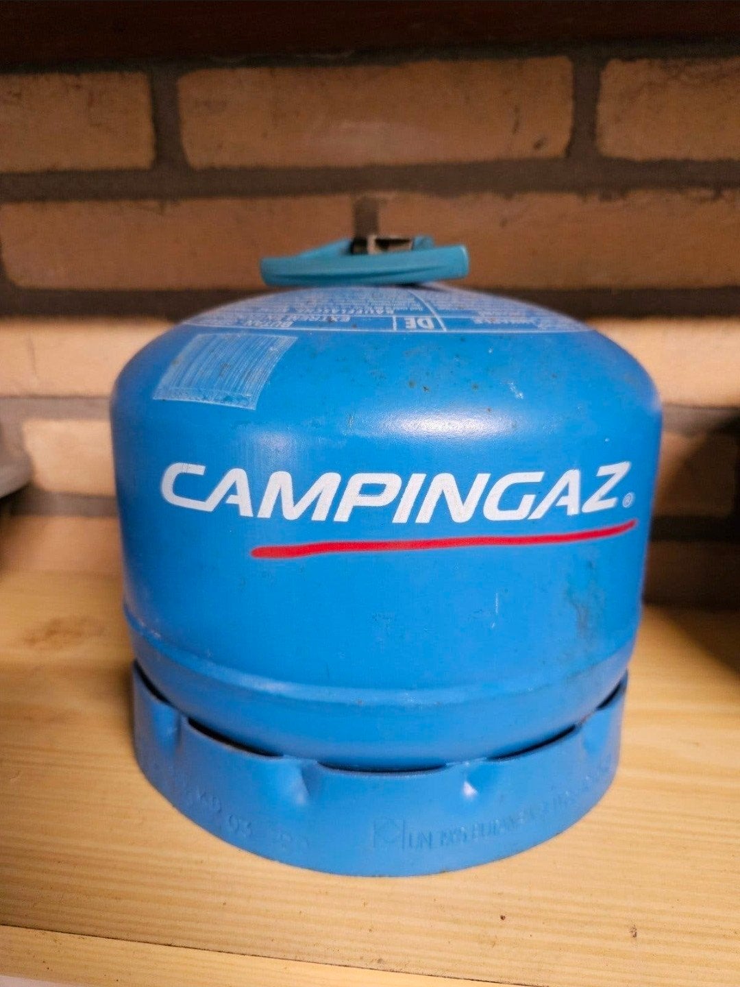 Campingaz gasfles met butaan, Ophalen, Gebruikt