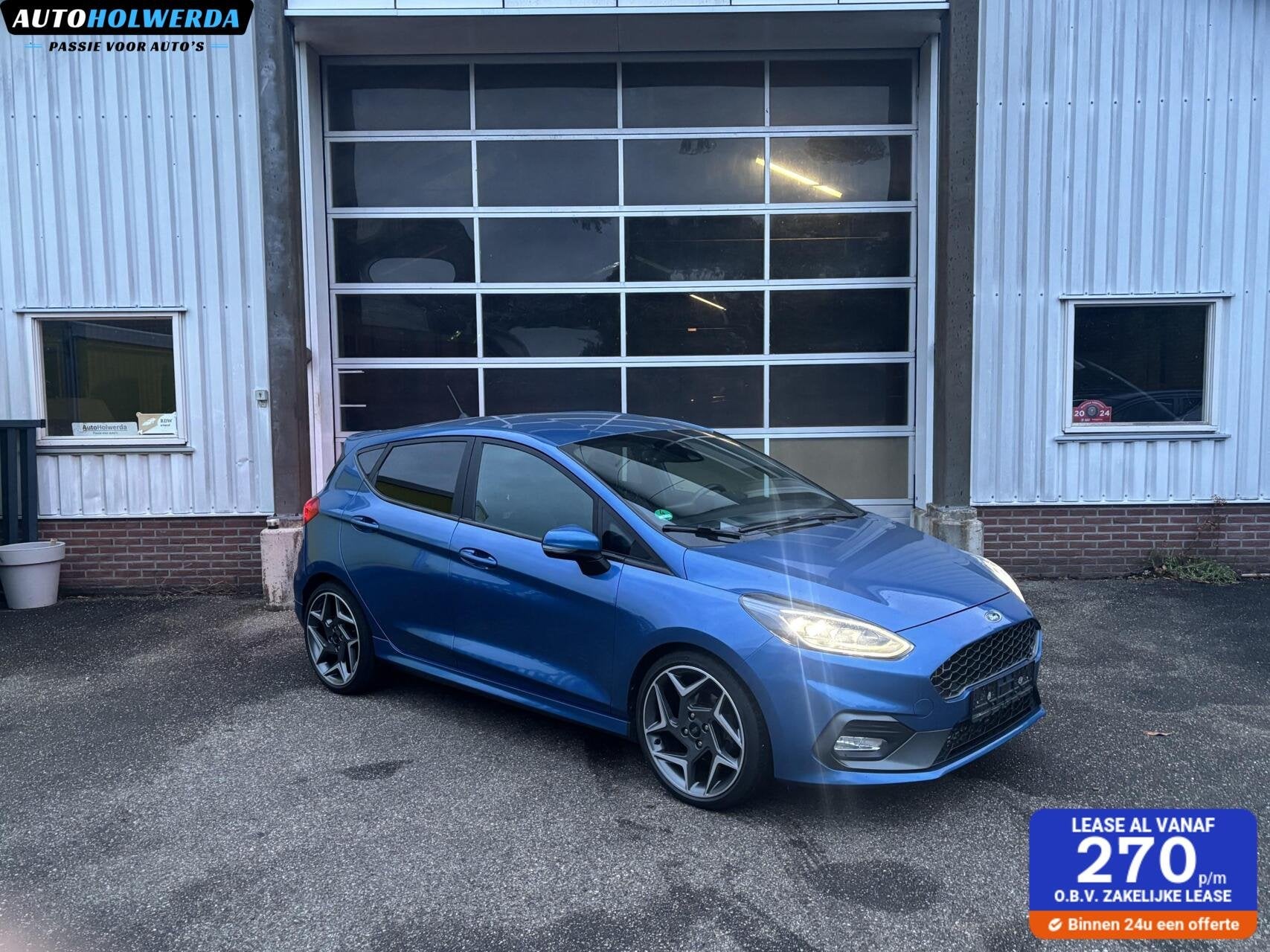 Nette Ford Fiesta ST 1.5 EcoBoost | Blauw|LED| B&O|Historie, Auto's, Voorwielaandrijving, Stof, Zwart, 1188 kg