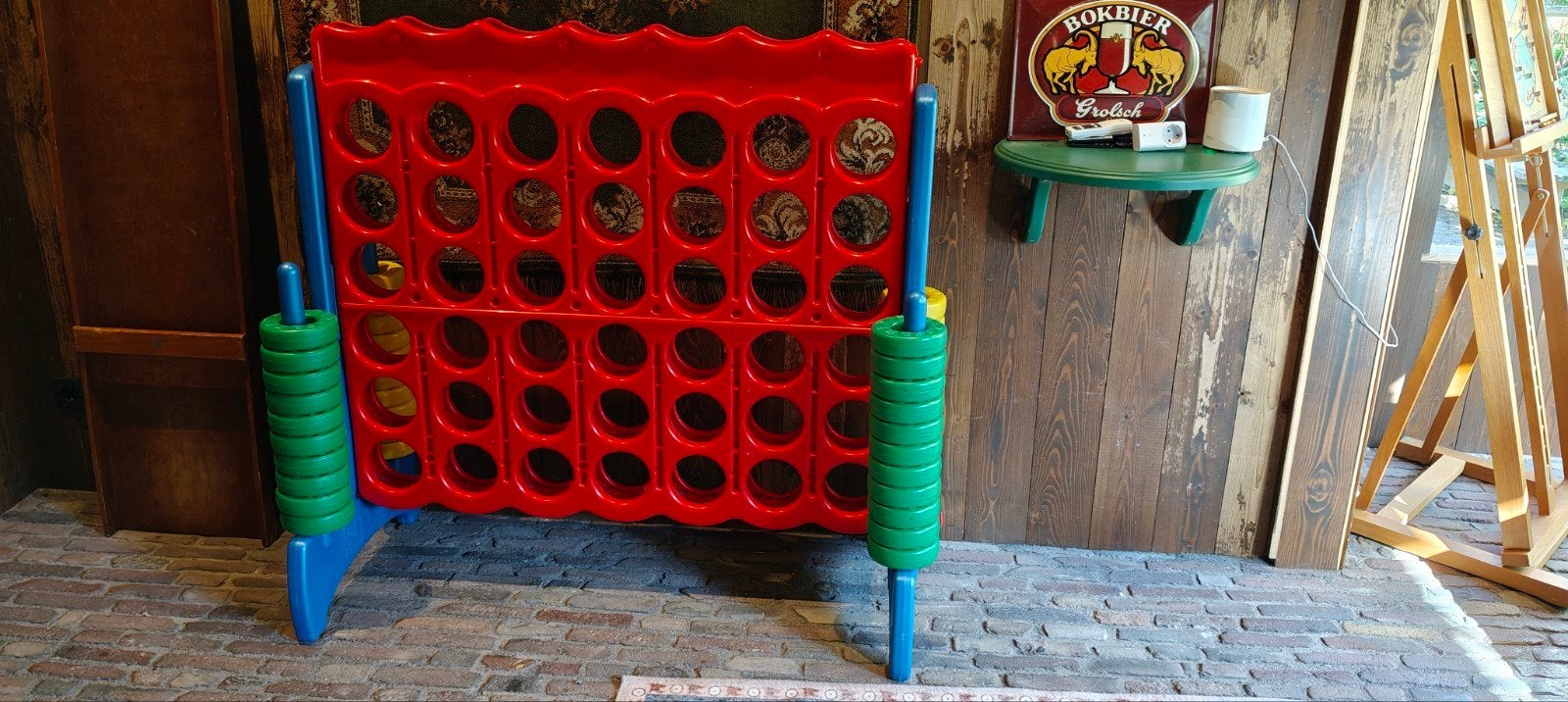 Groot 4 op een rij spel met 41 stenen, Een of twee spelers, Ophalen, Gebruikt