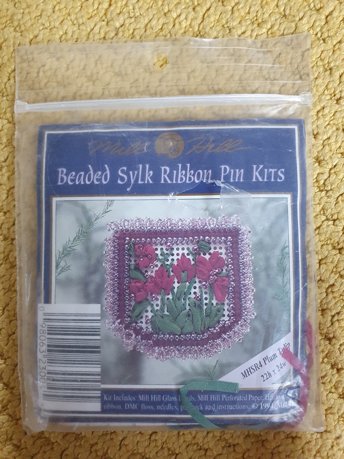 nieuw! vintage Mill Hill glaskralen borduurpakket-plum tulip, Verzenden, Nieuw, Handborduren, Borduurpakket