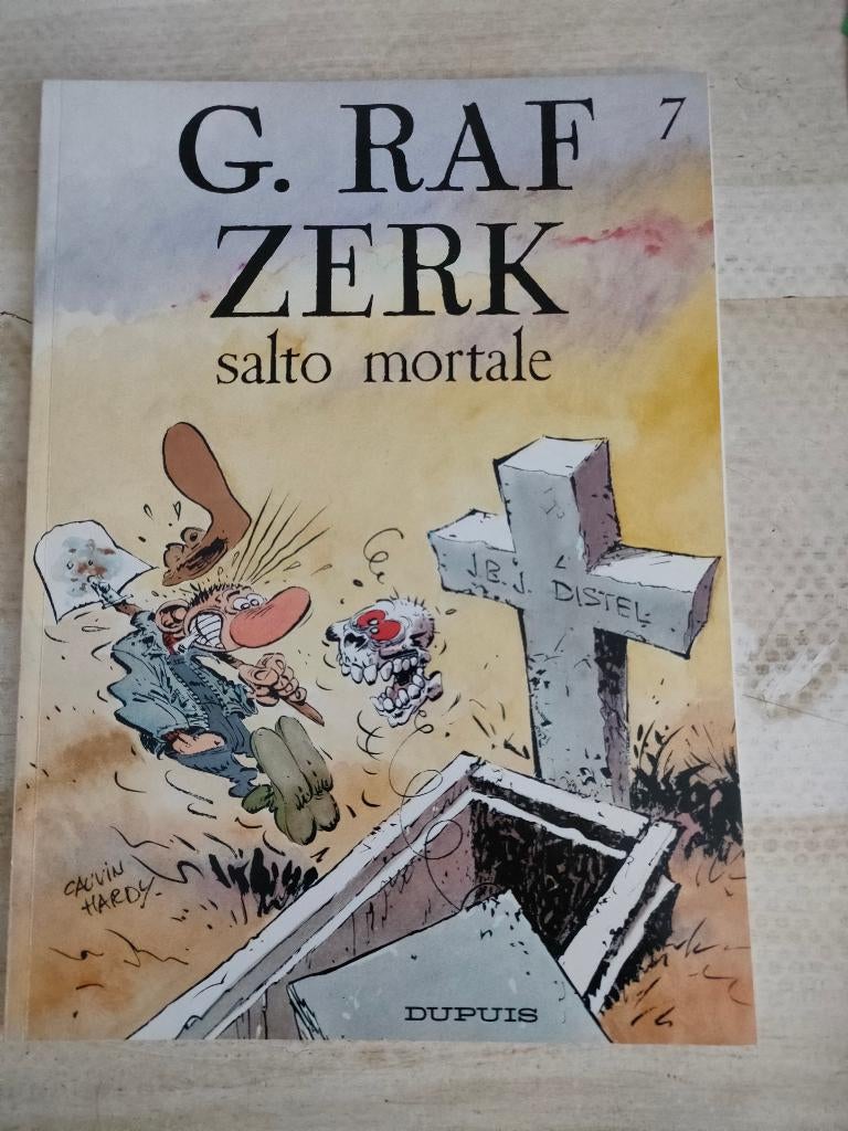 G. RAF ZERK door Cauvin en Hardy, Eén stripboek, Ophalen of Verzenden, Gelezen