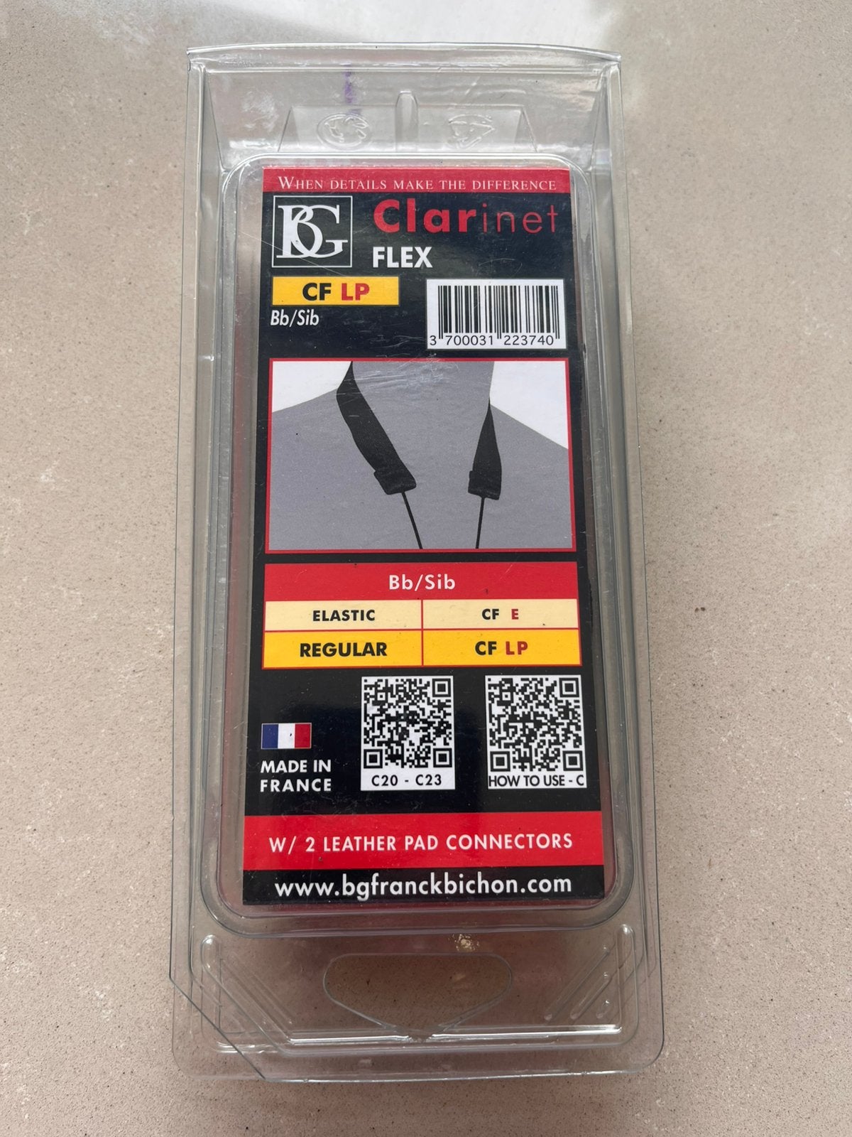 Klarinet nekband., Ophalen of Verzenden, Zo goed als nieuw, Overige materialen