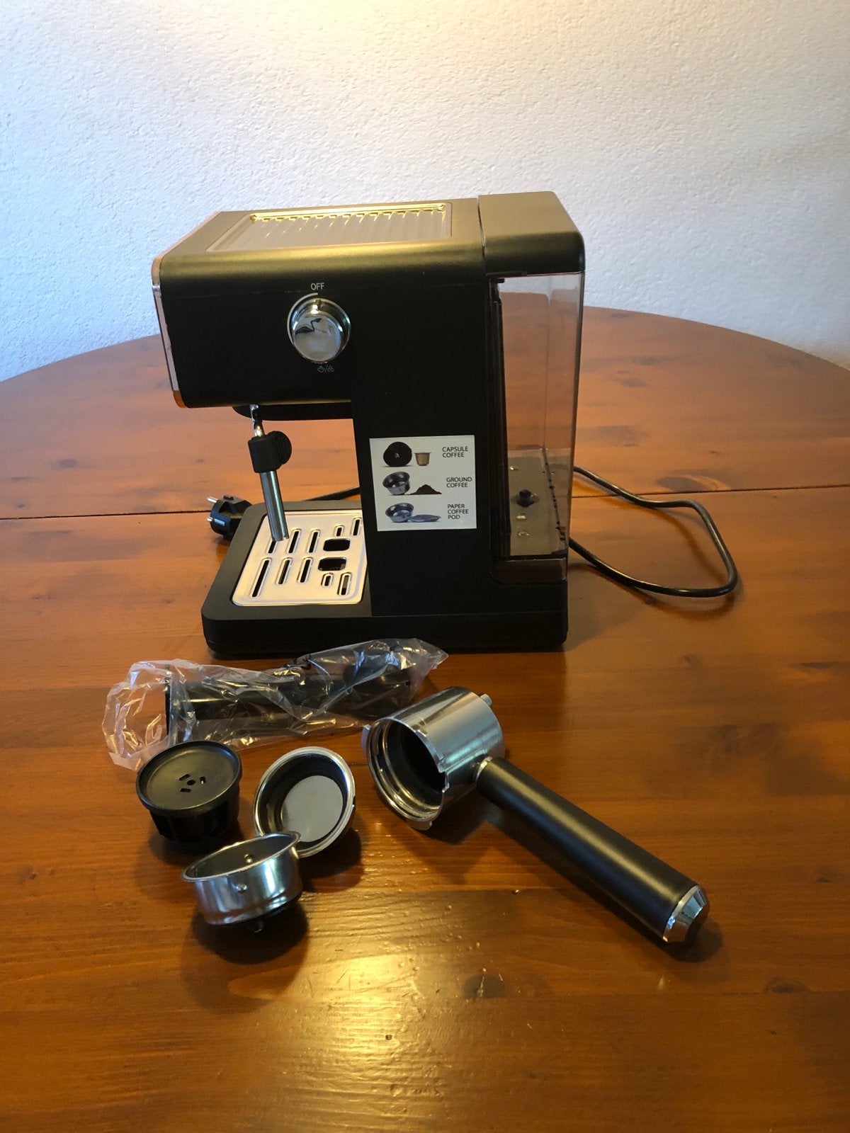 Berlinger Haus BH-9632N Espresso Apparaat 3-in-1, Witgoed en Apparatuur, Espresso apparaat, Gemalen koffie, Ophalen of Verzenden