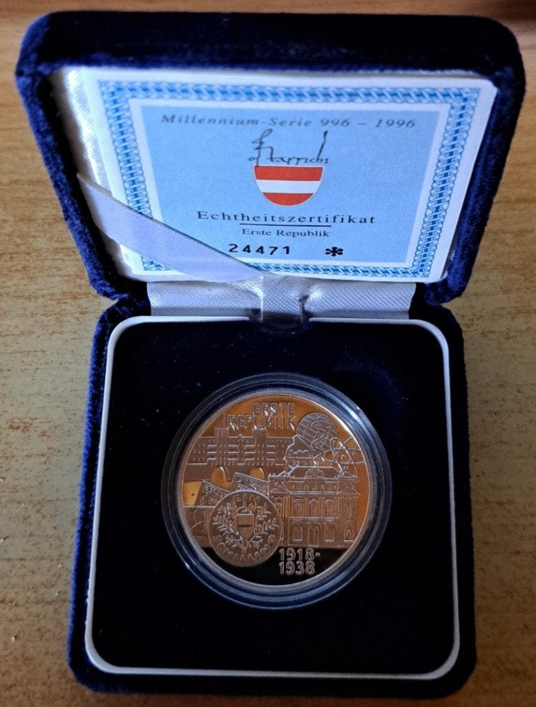 Oostenrijk, 100 Schilling 1995 - zilver Proof (1), Ophalen of Verzenden, Oostenrijk, Losse munt, Zilver